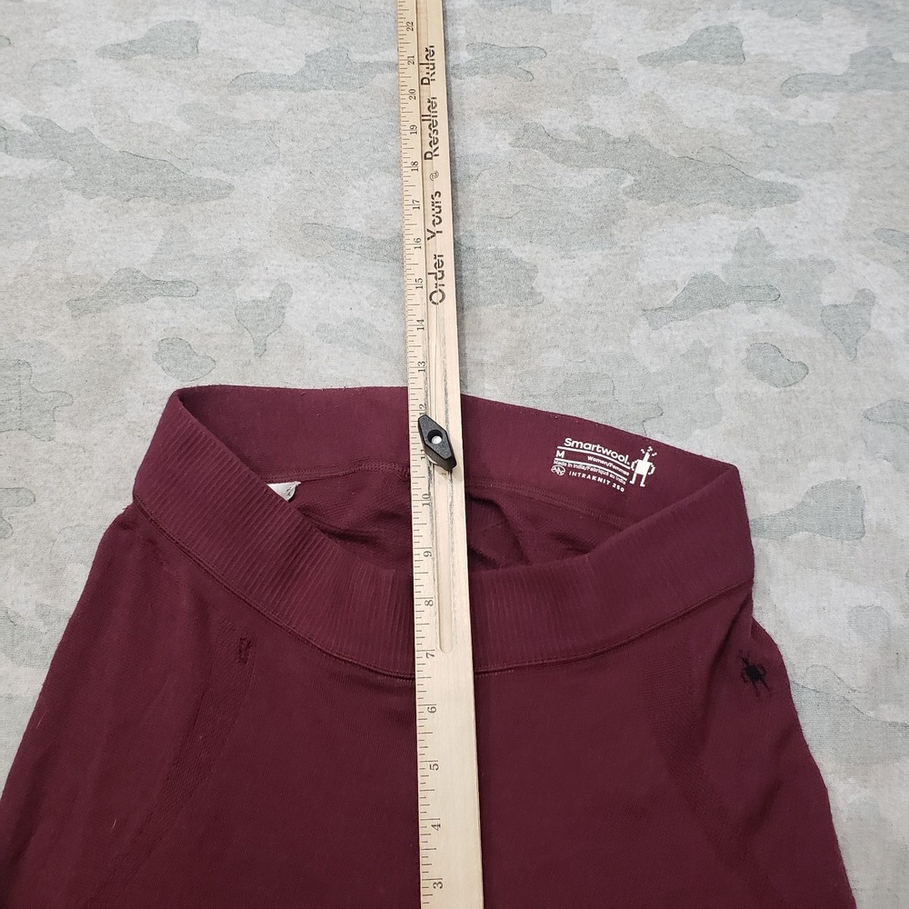 Smartwool Leggings Womens Medium Red Base Layer Intraknit 250 Pull On Outdoors - Picture 6 of 11